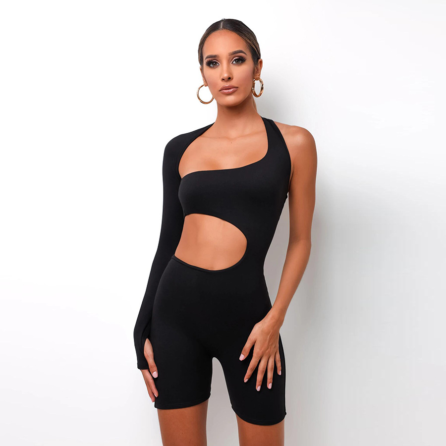 2021-Summer-Autumn-Women-Sexy-Fitness-Jumpsuit-One-Shoulder-Skinny-Bodycon-Solid-Sport-Romper-Playsuit-5