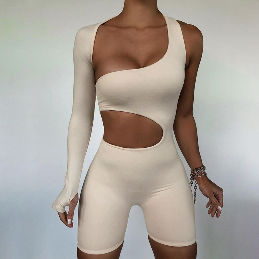 2021-Summer-Autumn-Women-Sexy-Fitness-Jumpsuit-One-Shoulder-Skinny-Bodycon-Solid-Sport-Romper-Playsuit