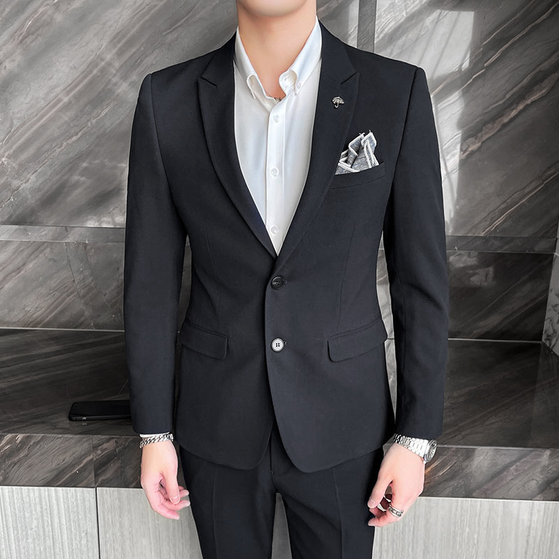 Jacket-Pants-Fashion-Men-s-Pure-Color-Leisure-Suits-Gray-Blue-Black-Slim-Fit-Men-2